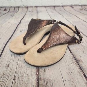 Vionic Kirra Bronze Metallic Sandals Size 6